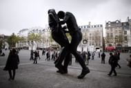 FRANCE-ARTS-SCULPTURE-ZIDANE-ABDESSEMED